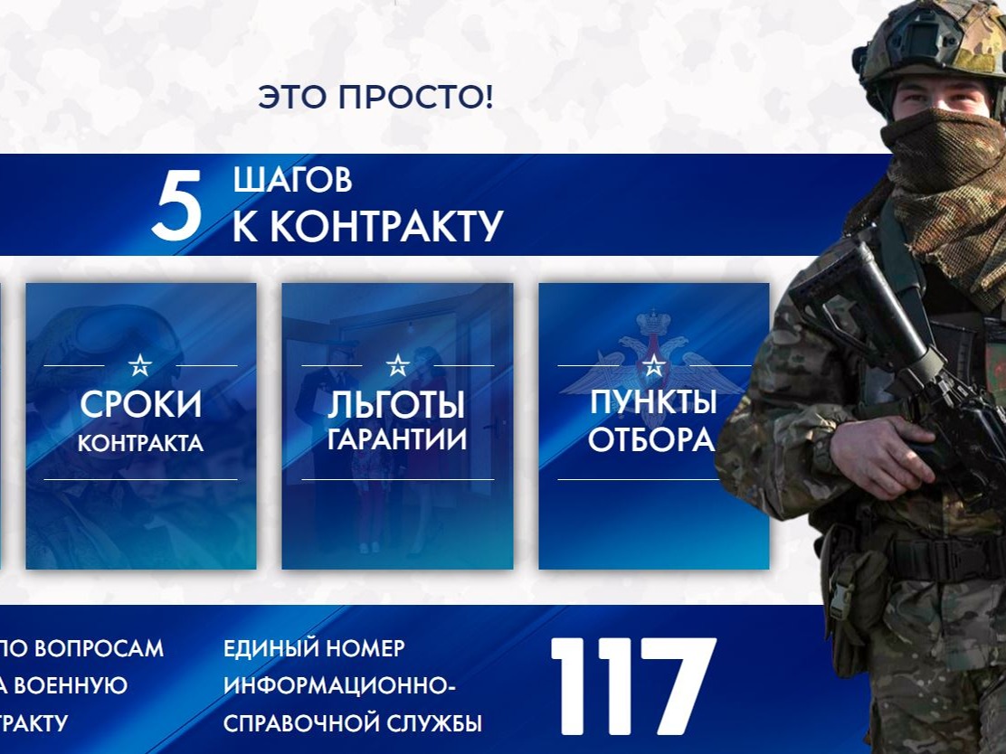 В Железногорске продолжается отбор на военную службу по контракту.