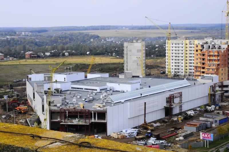 Строительство супермаркета "Европа" Строительство супермаркета "Европа".
